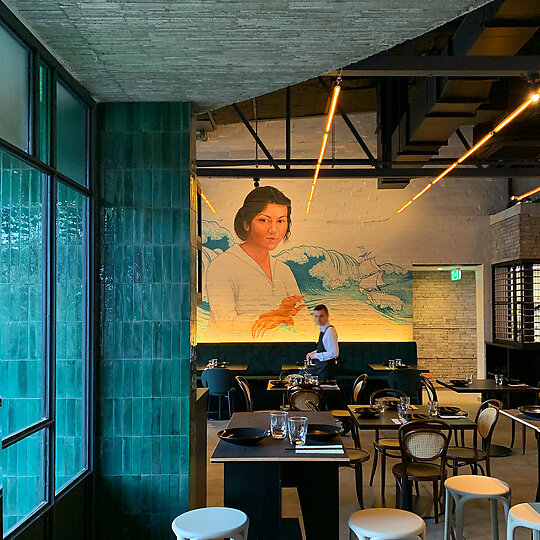 Interior photograph of Emily Taylor at the Warders Hotel by MCA