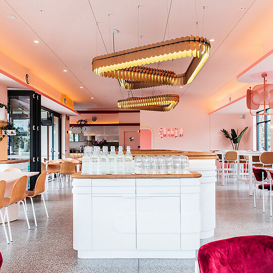 Interior photograph of Sunset Diner by Kitti Gould