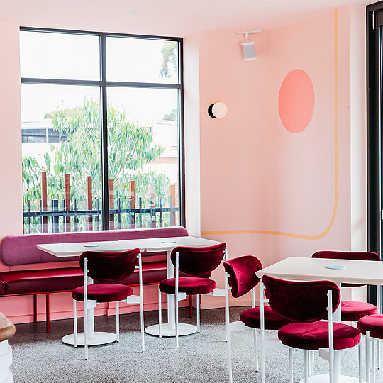 Interior photograph of Sunset Diner by Kitti Gould