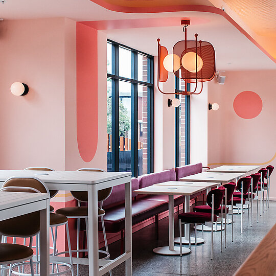 Interior photograph of Sunset Diner by Kitti Gould