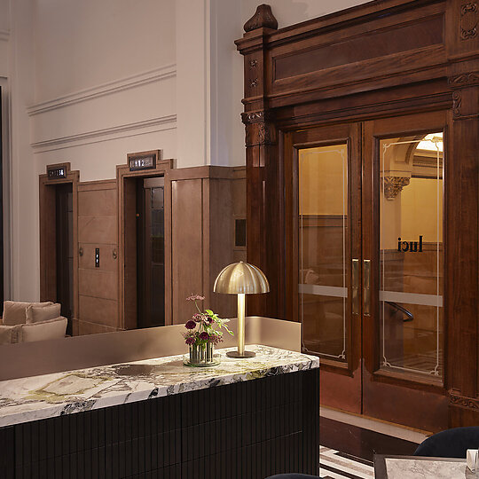 Interior photograph of Luci Restaurant by Sean Fennessy