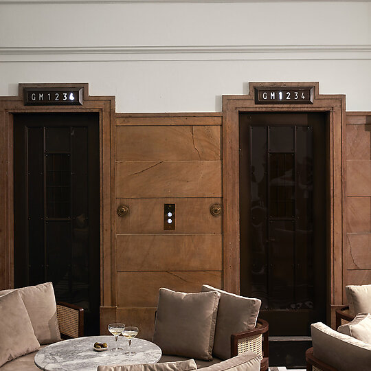 Interior photograph of Luci Restaurant by Sean Fennessy