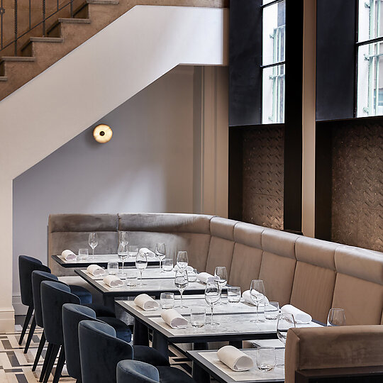 Interior photograph of Luci Restaurant by Sean Fennessy