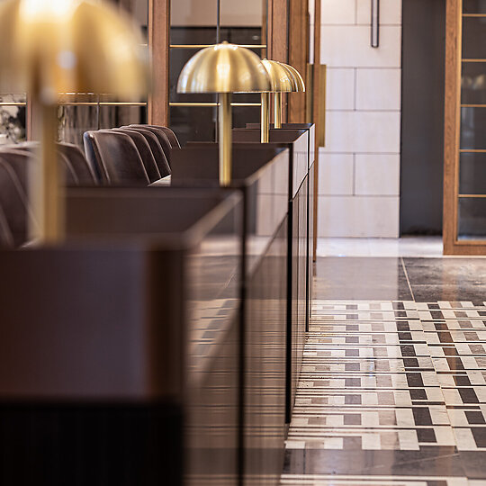 Interior photograph of Luci Restaurant by Paul Gosney