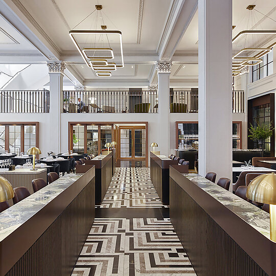 Interior photograph of Luci Restaurant by Sean Fennessy