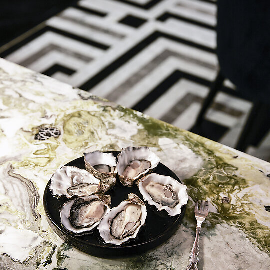 Interior photograph of Luci Restaurant by Sean Fennessy