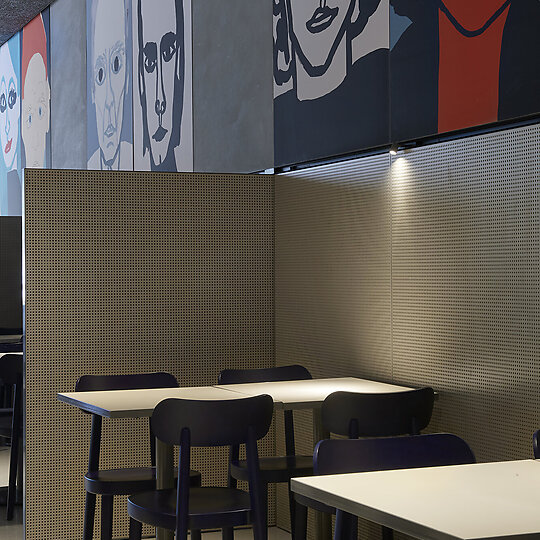 Interior photograph of Hero ACMI by Earl Carter