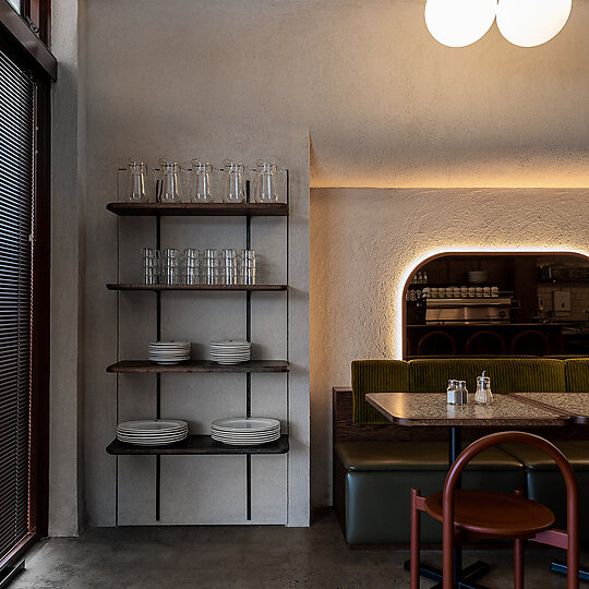 Interior photograph of Valentinas by Lucia Braham