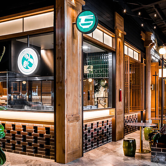 Interior photograph of Master Lanzhou Noodle Bar by Chris Murray - Chrism Photography