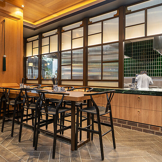 Interior photograph of Master Lanzhou Noodle Bar by Chris Murray - Chrism Photography