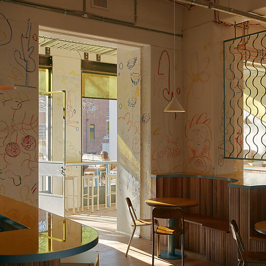 Interior photograph of Hope Street Radio by Tom Ross Photographer