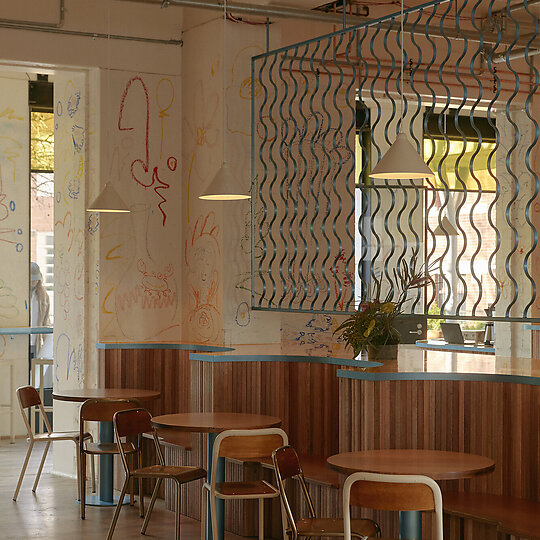 Interior photograph of Hope Street Radio by Tom Ross Photographer