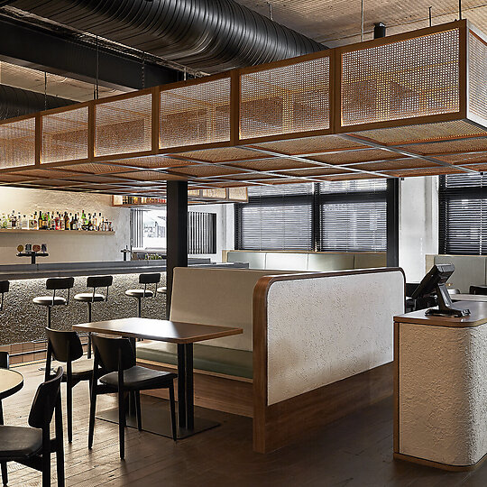 Interior photograph of New Quarter by Jenah Piwanksi