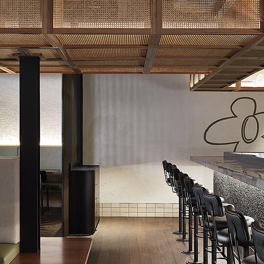 Interior photograph of New Quarter by Jenah Piwanksi