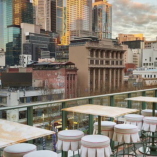 Interior photograph of HER ROOFTOP by EARL CARTER
