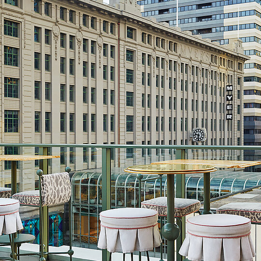 Interior photograph of HER ROOFTOP by EARL CARTER