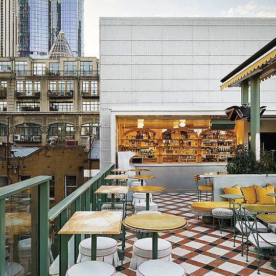Interior photograph of HER ROOFTOP by EARL CARTER