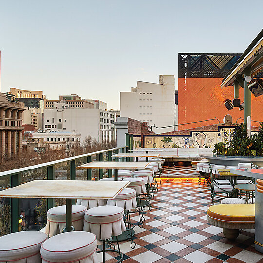 Interior photograph of HER ROOFTOP by EARL CARTER