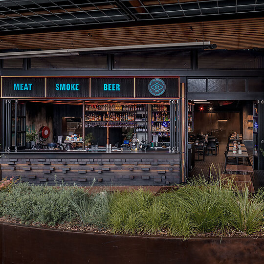 Interior photograph of Up In Smoke, Watergardens by Chris Murray