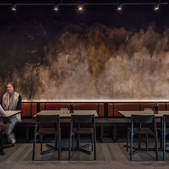 Interior photograph of Up In Smoke, Watergardens by Chris Murray