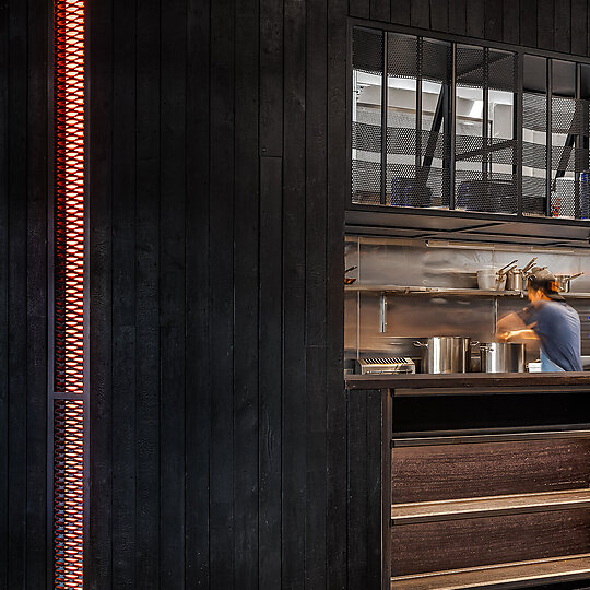 Interior photograph of Up In Smoke, Watergardens by Chris Murray
