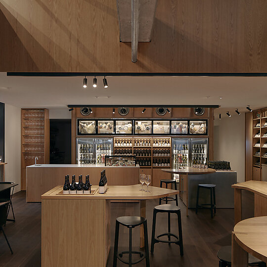 Interior photograph of Handpicked Wines Melbourne by Tom Ross