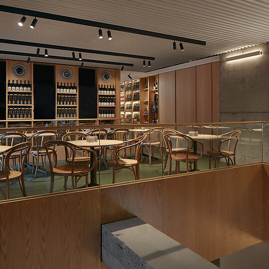 Interior photograph of Handpicked Wines Melbourne by Tom Ross