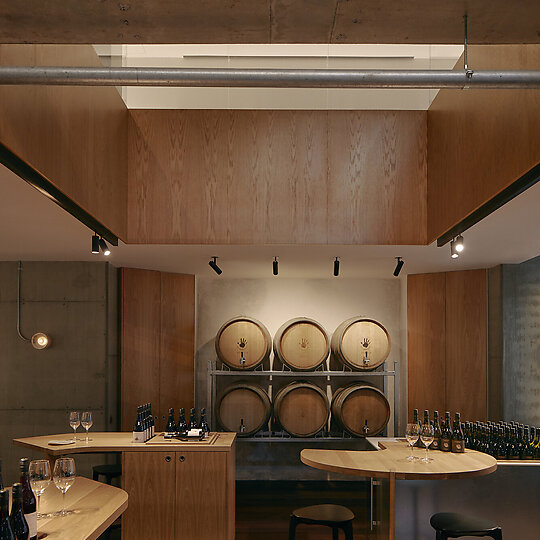Interior photograph of Handpicked Wines Melbourne by Tom Ross