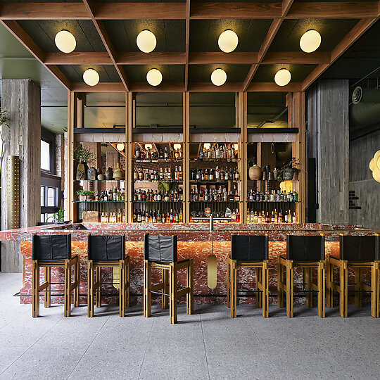 Interior photograph of Lobby Bar Ace Hotel Sydney by Anson Smart