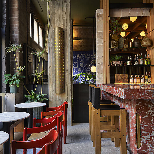 Interior photograph of Lobby Bar Ace Hotel Sydney by Anson Smart