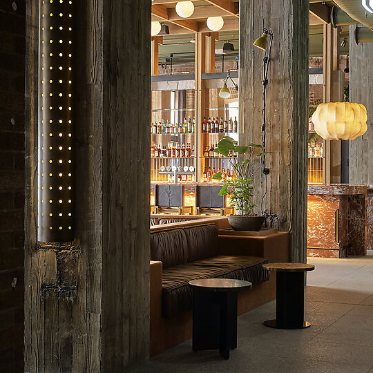 Interior photograph of Lobby Bar Ace Hotel Sydney by Anson Smart