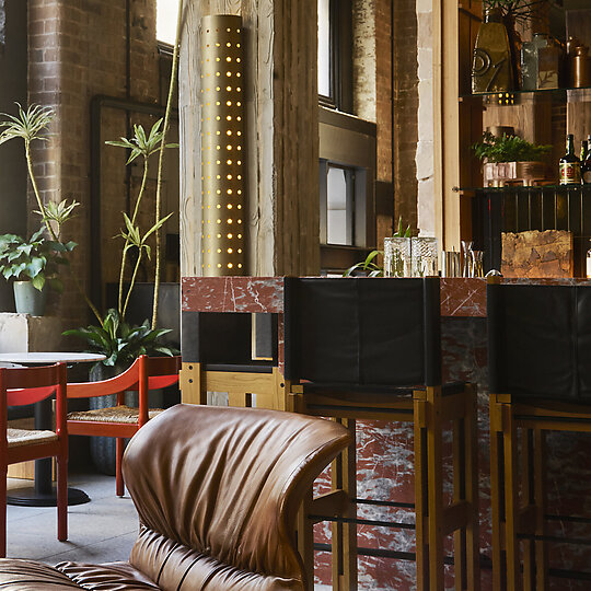 Interior photograph of Lobby Bar Ace Hotel Sydney by Anson Smart