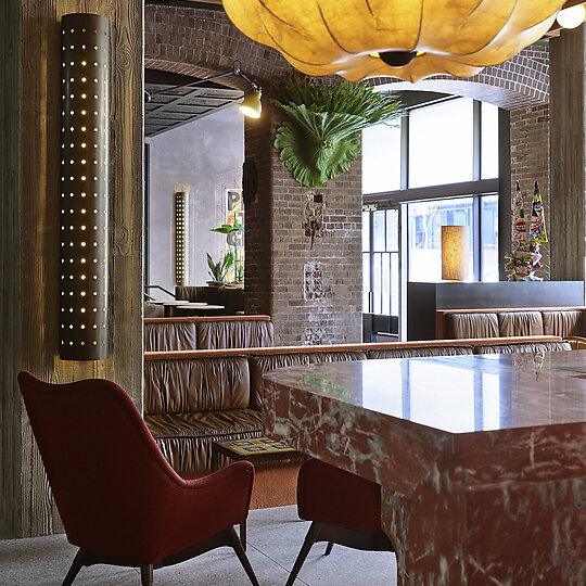 Interior photograph of Lobby Bar Ace Hotel Sydney by Anson Smart