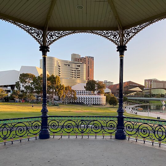 Interior photograph of Adelaide Festival Pavilion - The Summerhouse by CO-AP