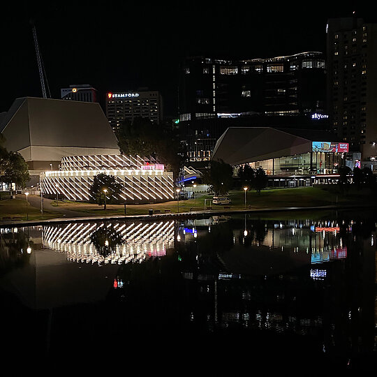 Interior photograph of Adelaide Festival Pavilion - The Summerhouse by CO-AP