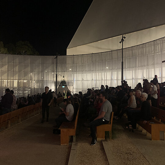 Interior photograph of Adelaide Festival Pavilion - The Summerhouse by Phillip Chum