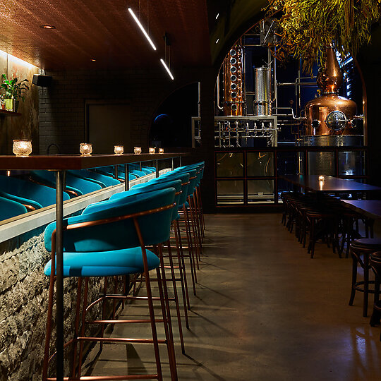 Interior photograph of Naught Gin by Graham Denholm