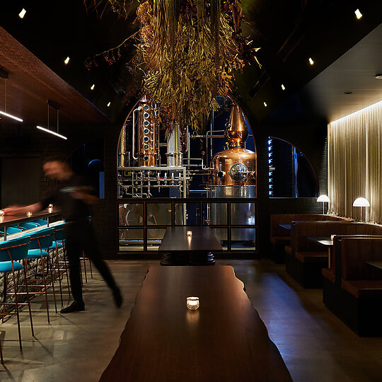 Interior photograph of Naught Gin by Graham Denholm
