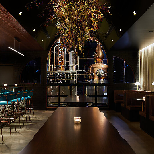 Interior photograph of Naught Gin by Graham Denholm