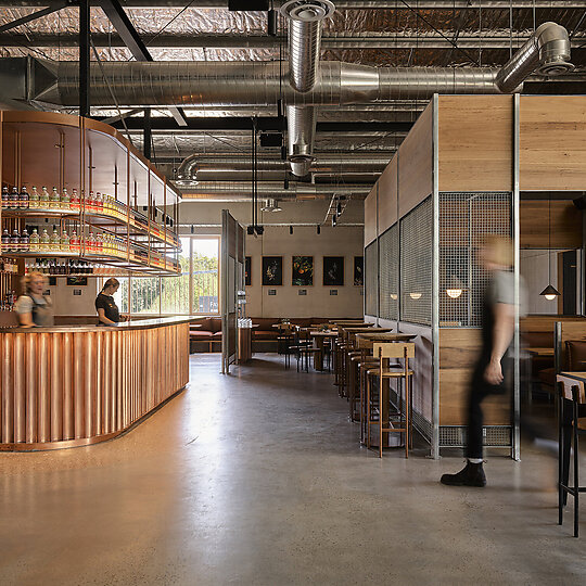 Interior photograph of Four Pillars Gin Distillery 2.0 by Anson Smart