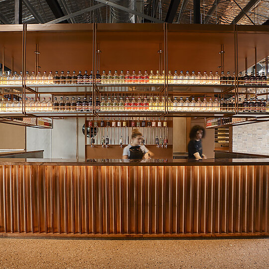 Interior photograph of Four Pillars Gin Distillery 2.0 by Anson Smart