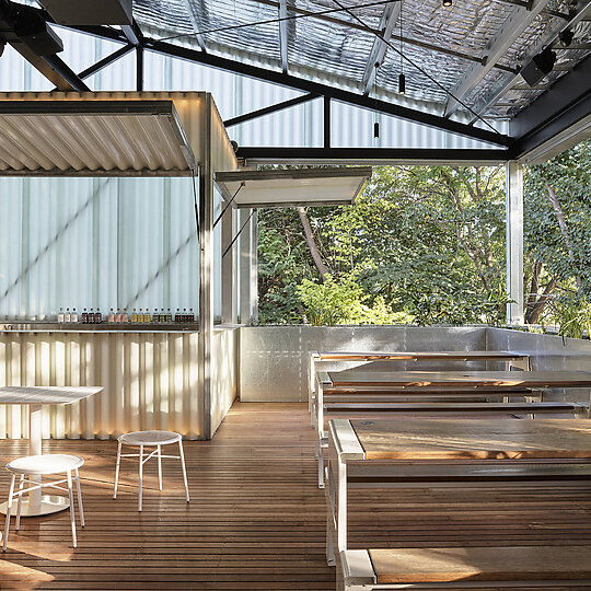 Interior photograph of Four Pillars Gin Distillery 2.0 by Anson Smart