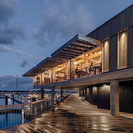 Interior photograph of Waterfront Tavern by Murray Fredericks