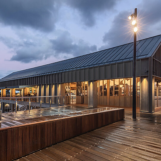 Interior photograph of Waterfront Tavern by Murray Fredericks