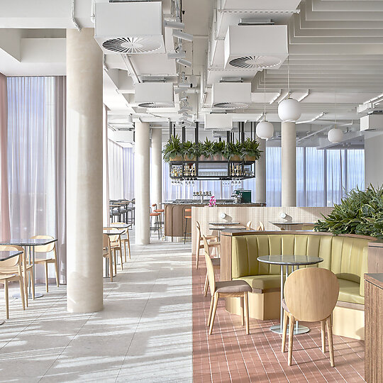 Interior photograph of Holiday Inn Werribee by Peter Clarke Photography