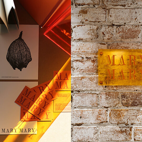 Interior photograph of Mary Mary Brand Identity by Matt Edwards, Adam Gibson