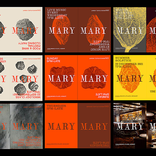 Interior photograph of Mary Mary by YMD