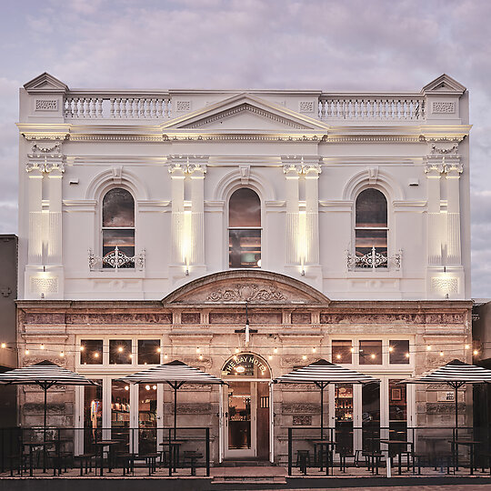 Interior photograph of The Bay Hotel by James Geer 
