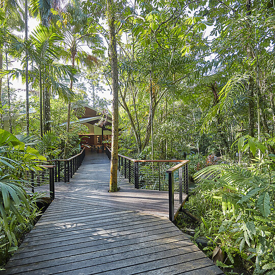 Interior photograph of Silky Oaks Lodge - Luxury Eco Retreat by George Aposolidis