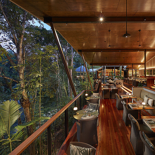 Interior photograph of Silky Oaks Lodge - Luxury Eco Retreat by George Aposolidis